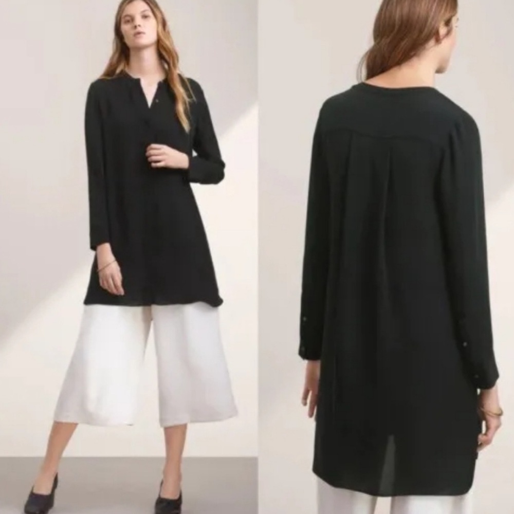 Aritzia Wilfred Bossut Button Down Shirt Dress Black size Medium